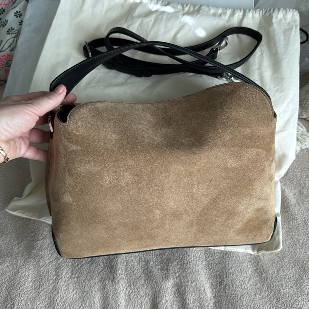 Flattered Helia Handbag Suede Sand New - Picture 5 of 16